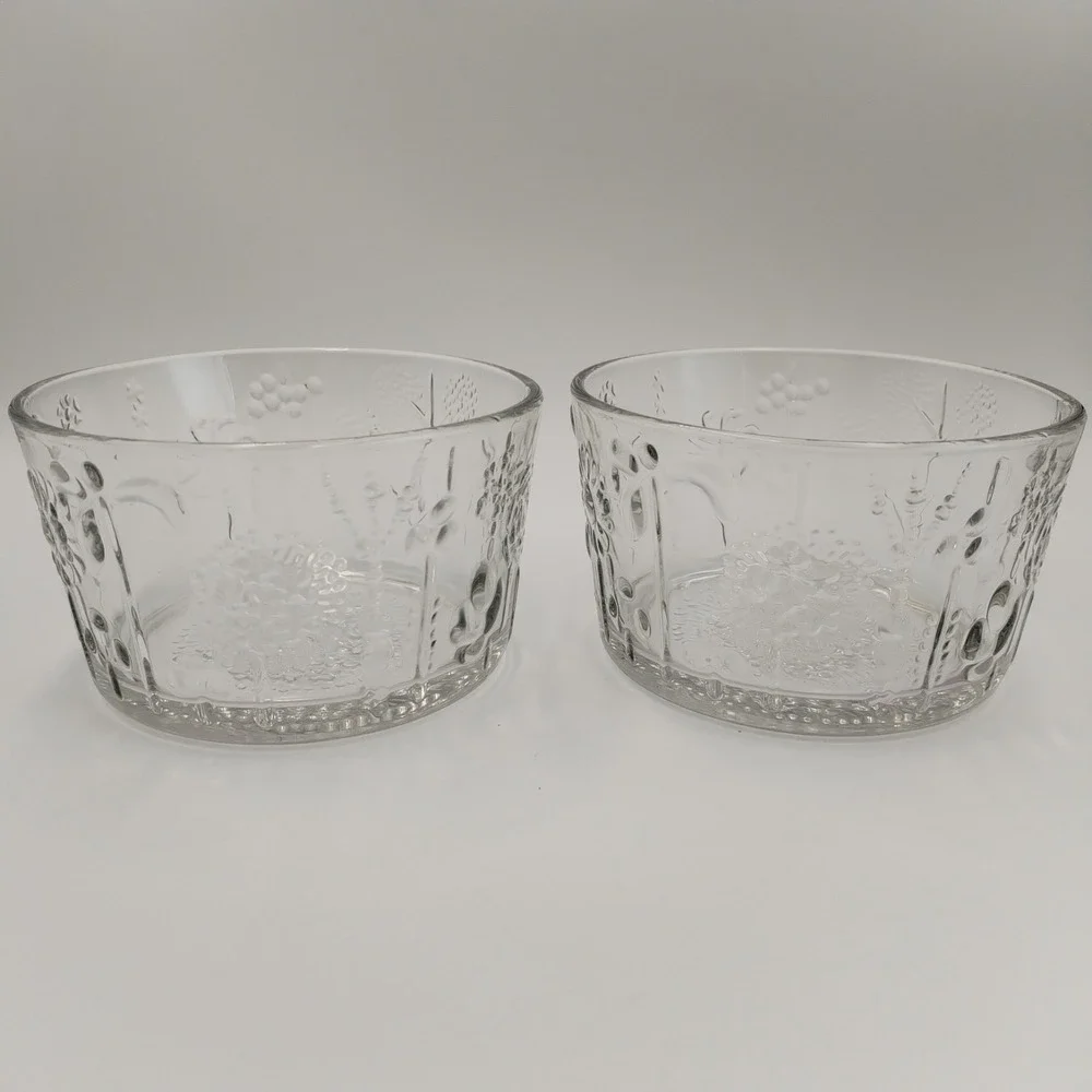 Set Of‎ TWO Vintage littala Flora Bowl Oiva Toikka Design 1960s 4 1/4